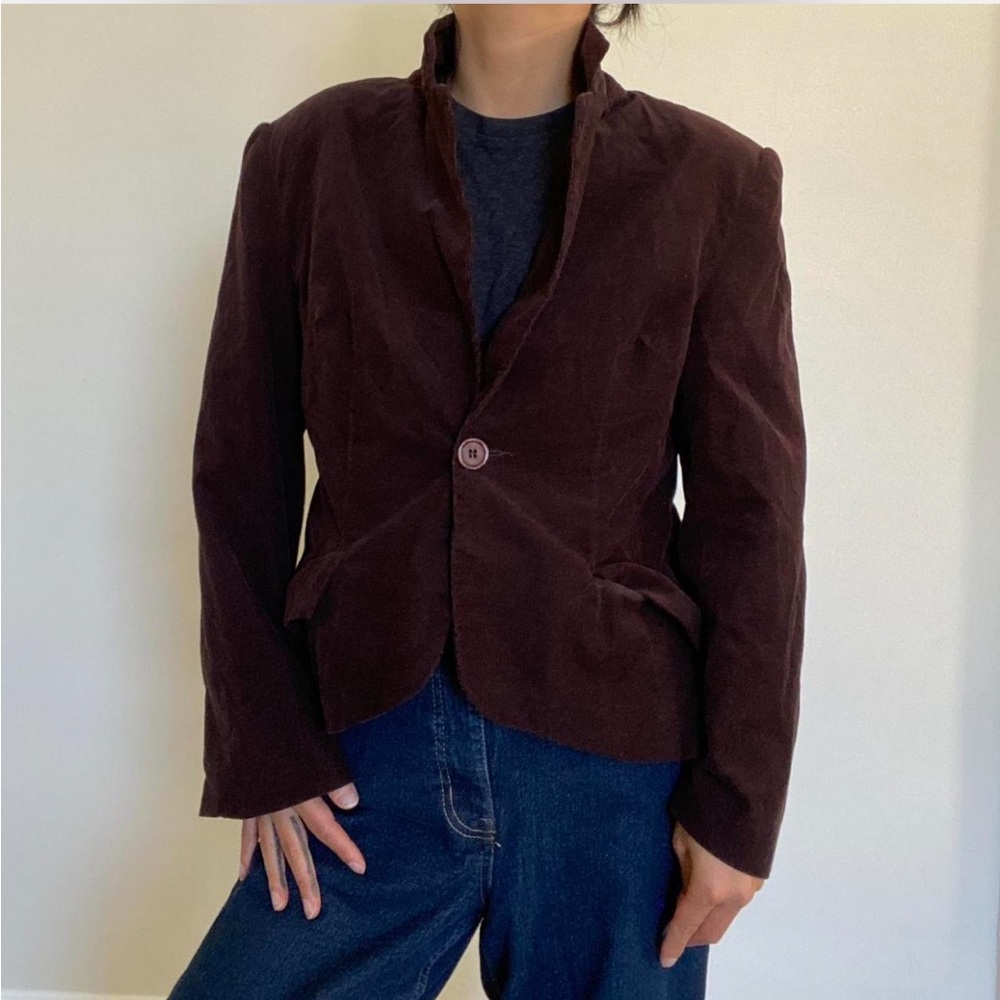 Brown corduroy blazer